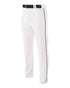 A4 Youth Pro Style Open Bottom Baggy Cut Baseball Pant (NB6162), Color 'White/Black'